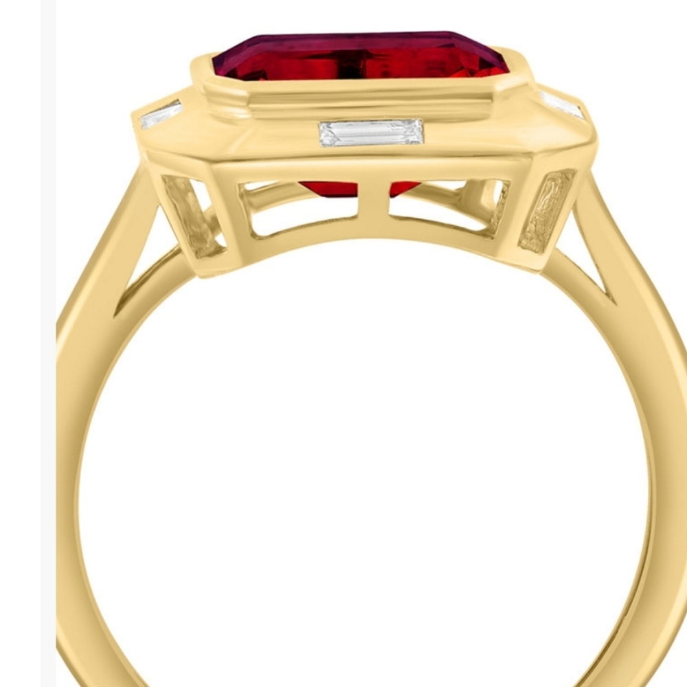 EFFY Collection 14k Gold, Garnet And Topaz Ring- Sz 7! - Picture 3 of 11